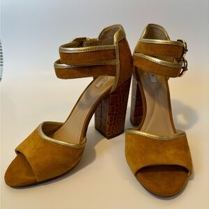 Geox Heel Sandals, Size 5